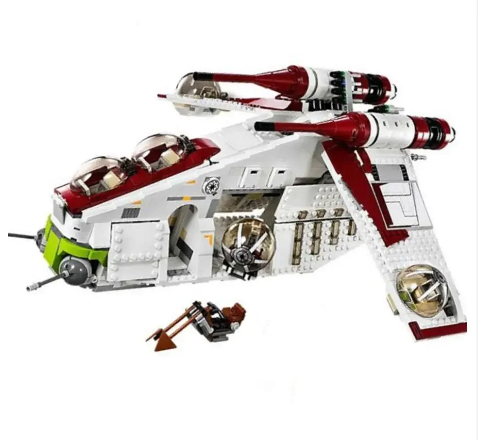 In Stock 1175pcs Compatible With 05041 Staredamp Republic Gunship Building Blocks 75021 Bricks Toys For Children
In Stock 1175pcs Compatible With 05041 Staredamp Republic Gunship Building Blocks 75021 Bricks Toys For Children