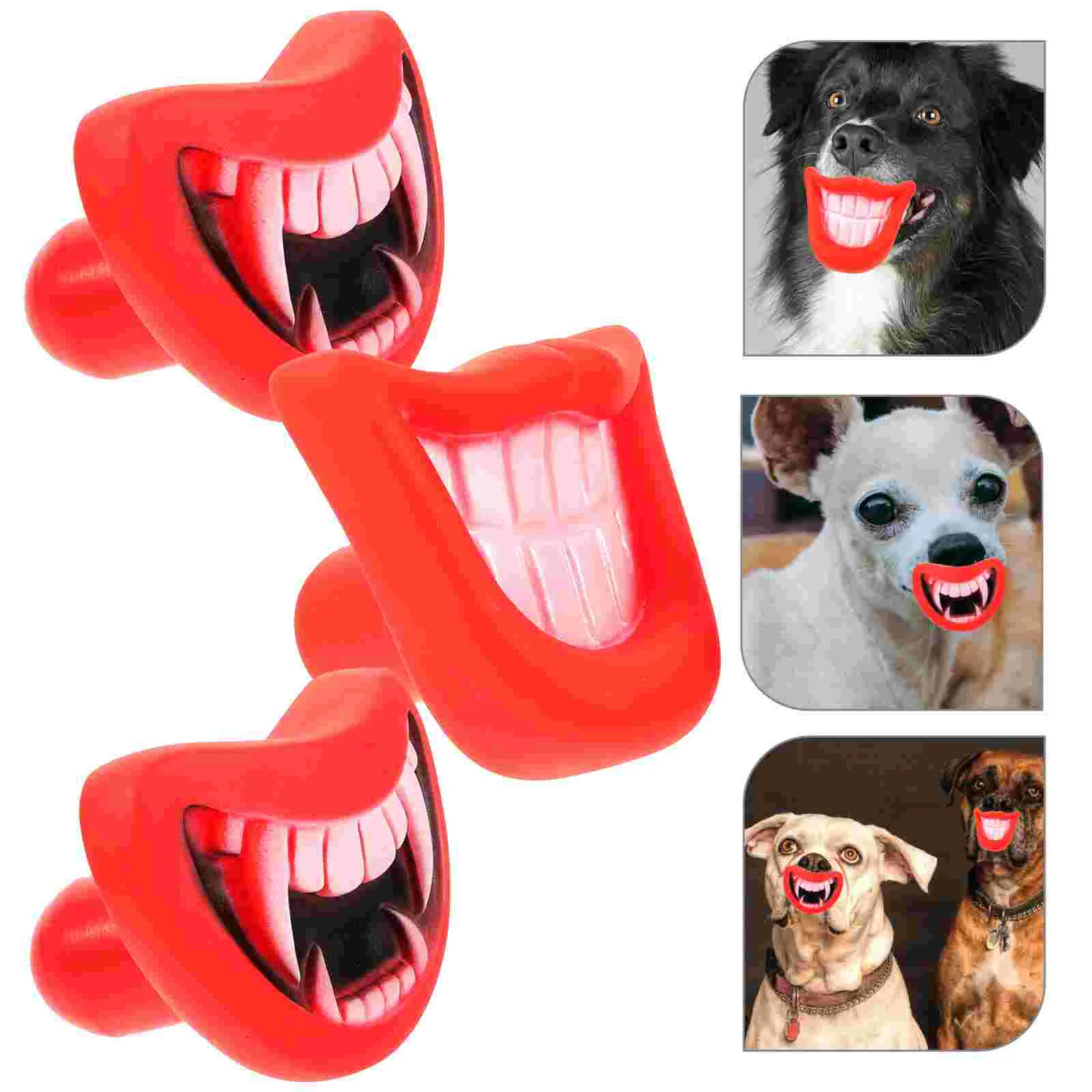 

3pcs Fangs Trick Silicone Cat Costume Props Ornaments ( Random Style )