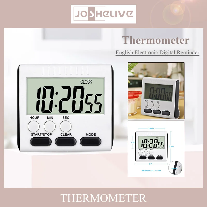 Kitchen Timer Multifunctional Cooking Timer LCD Digital Timer Reminder Tool Household Sports Learning Fitness Reminder Tool
Kitchen Timer Multifunctional Cooking Timer LCD Digital Timer Reminder Tool Household Sports Learning Fitness Reminder Tool