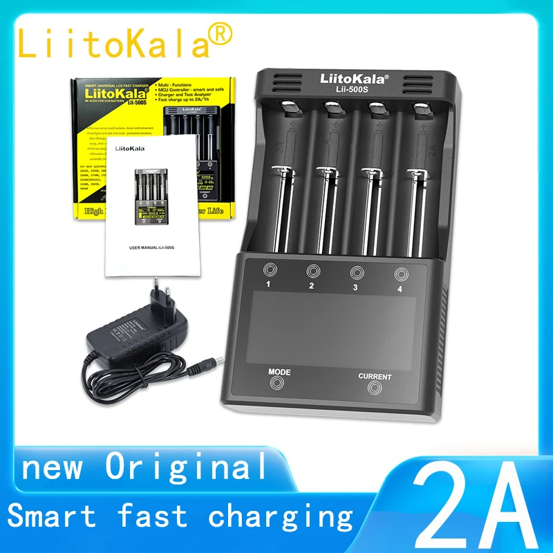 LiitoKala Lii-PD4 Lii-PD2 Lii-500 Lii600 Lii500S 18650 21700 Universal Smart Charger for 26650 18650 21700 18500 AA AAA battery
LiitoKala Lii-PD4 Lii-PD2 Lii-500 Lii600 Lii500S 18650 21700 Universal Smart Charger for 26650 18650 21700 18500 AA AAA battery