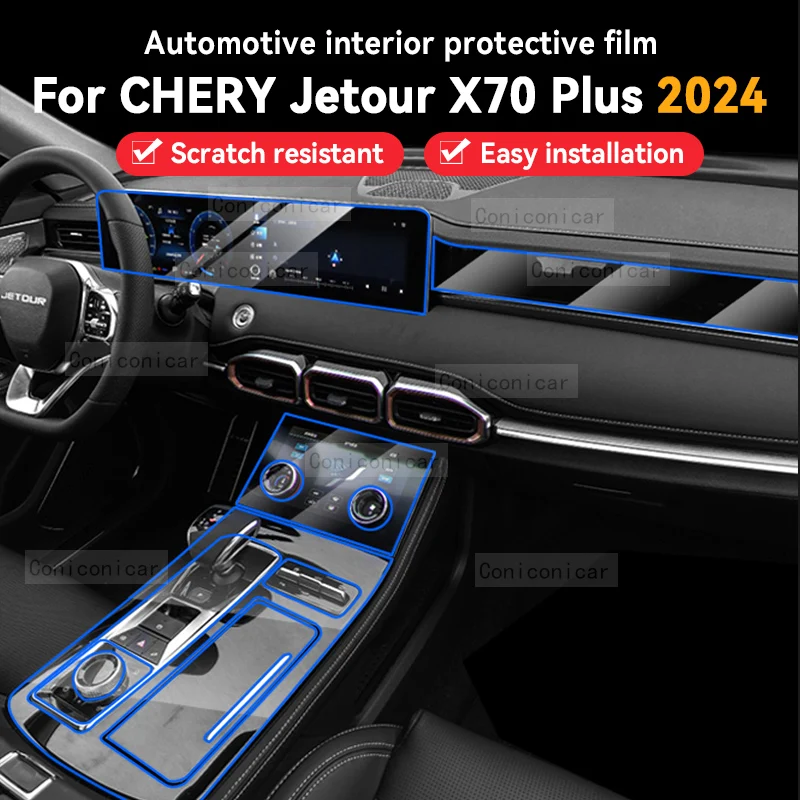 For CHERY JETOUR X70 Plus 2024 Car Interior Center Console Transparent TPU Protective Film Anti-scratch Repair Film Accessories
For CHERY JETOUR X70 Plus 2024 Car Interior Center Console Transparent TPU Protective Film Anti-scratch Repair Film Accessories