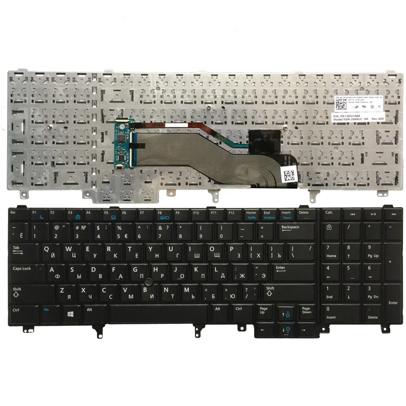 Новая русская клавиатура для ноутбука DELL E6520 Teclado E6530 E6540 E5520 E5520M E5530, черная, без подсветки
Новая русская клавиатура для ноутбука DELL E6520 Teclado E6530 E6540 E5520 E5520M E5530, черная, без подсветки