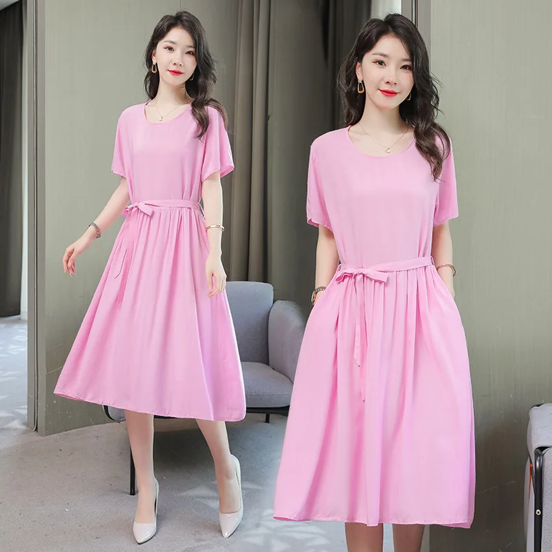 Женское платье большого размера, однотонное платье средней длины на шнуровке, лето 2023
Женское платье большого размера, однотонное платье средней длины на шнуровке, лето 2023