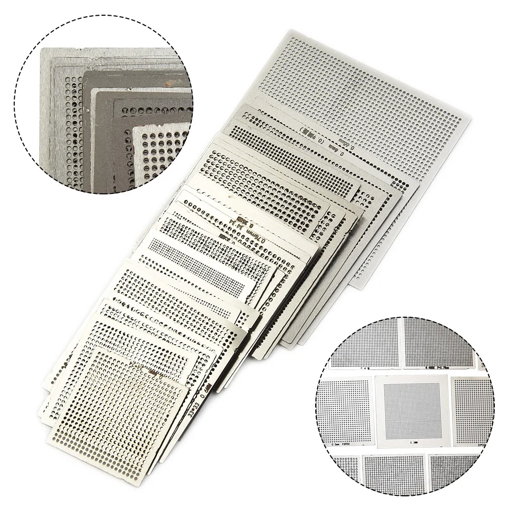 Directly BGA Reballing Rework Net Heat Reball Replaces Rework Set Stencil Replacement Silver Steel Accessories
Directly BGA Reballing Rework Net Heat Reball Replaces Rework Set Stencil Replacement Silver Steel Accessories