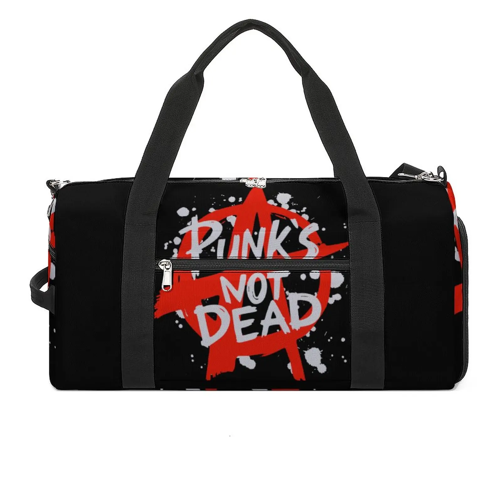 Punks Not Dead Design Sport Bags Cool Letter Printed with Shoes Gym Bag Outdoor Couple Custom Handbag Luggage Cute Fitness Bag
Punks Not Dead Design Sport Bags Cool Letter Printed with Shoes Gym Bag Outdoor Couple Custom Handbag Luggage Cute Fitness Bag