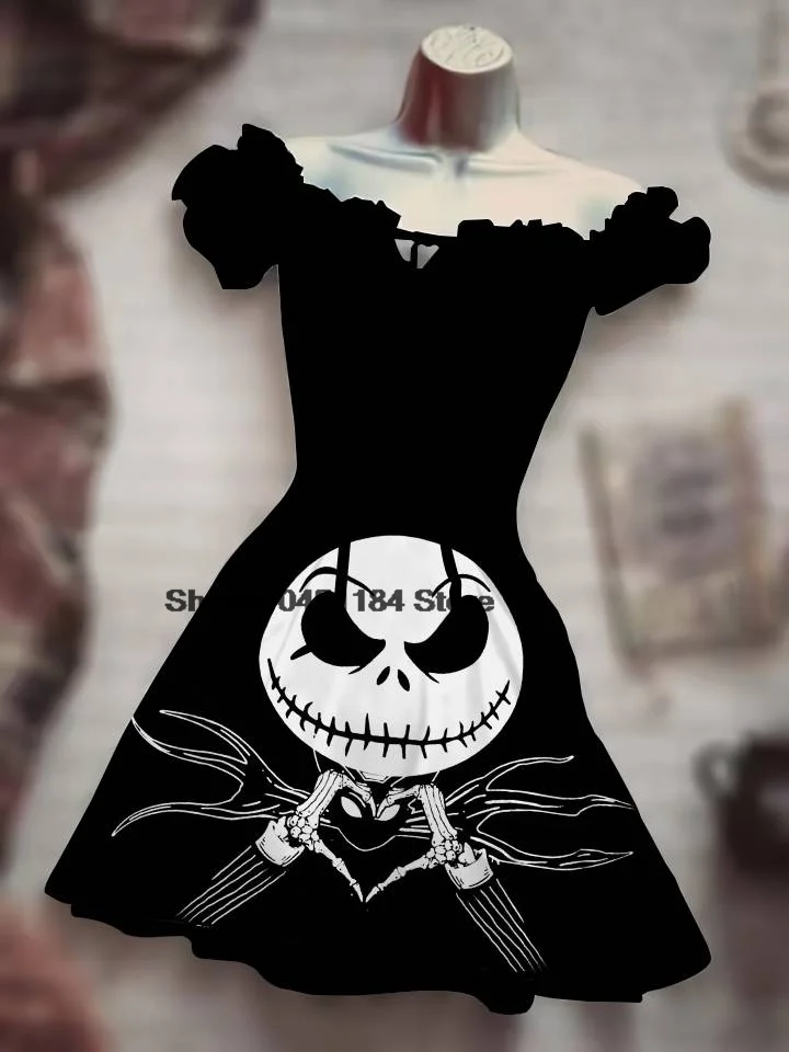 New Summer Women Hawaiian Boho Puff Sleeve Drawstring Sexy Dress Skull Horror Halloween Elegant Fashion Casual Party Mini Skirt
New Summer Women Hawaiian Boho Puff Sleeve Drawstring Sexy Dress Skull Horror Halloween Elegant Fashion Casual Party Mini Skirt