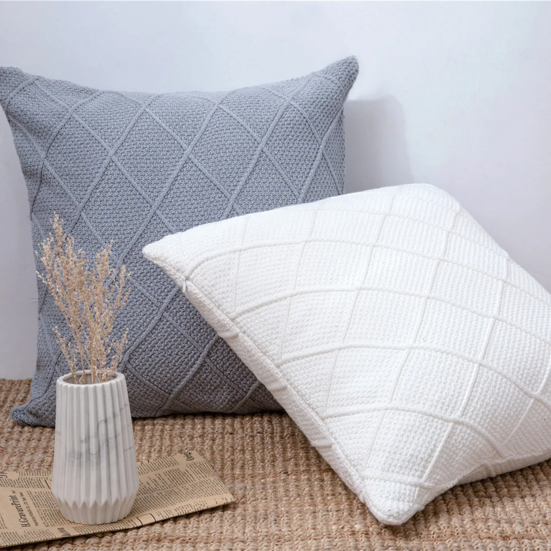 Cushion Cover 45x45cm Korean Style Cotton Knitted Pillow Case Home Decoration Throw Pillow Cover for Sofa Bedroom Home
Cushion Cover 45x45cm Korean Style Cotton Knitted Pillow Case Home Decoration Throw Pillow Cover for Sofa Bedroom Home