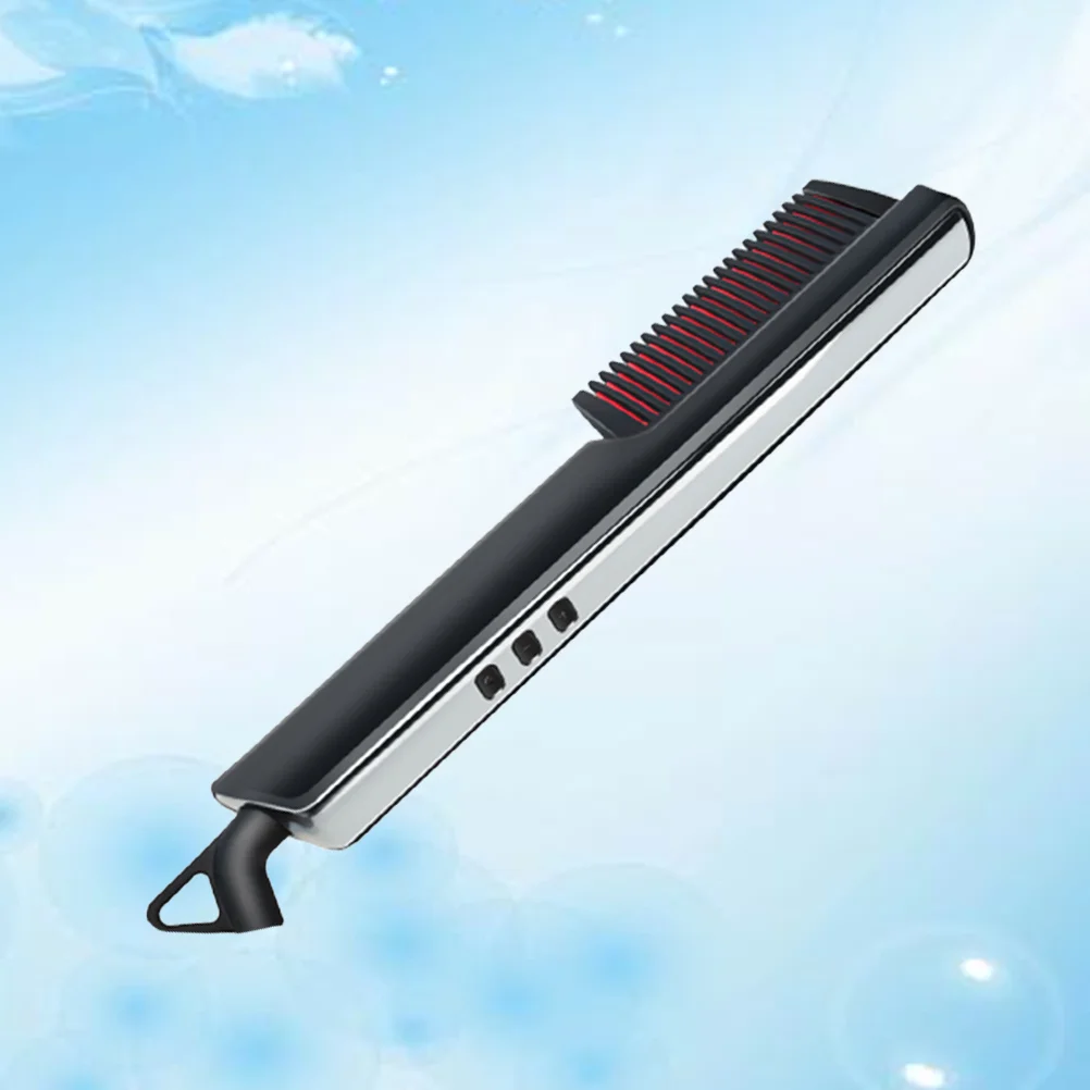 

Women Men Hair Straightener Ceramic Straightening Comb Beard Comb Hair Style Tool with EU Plug