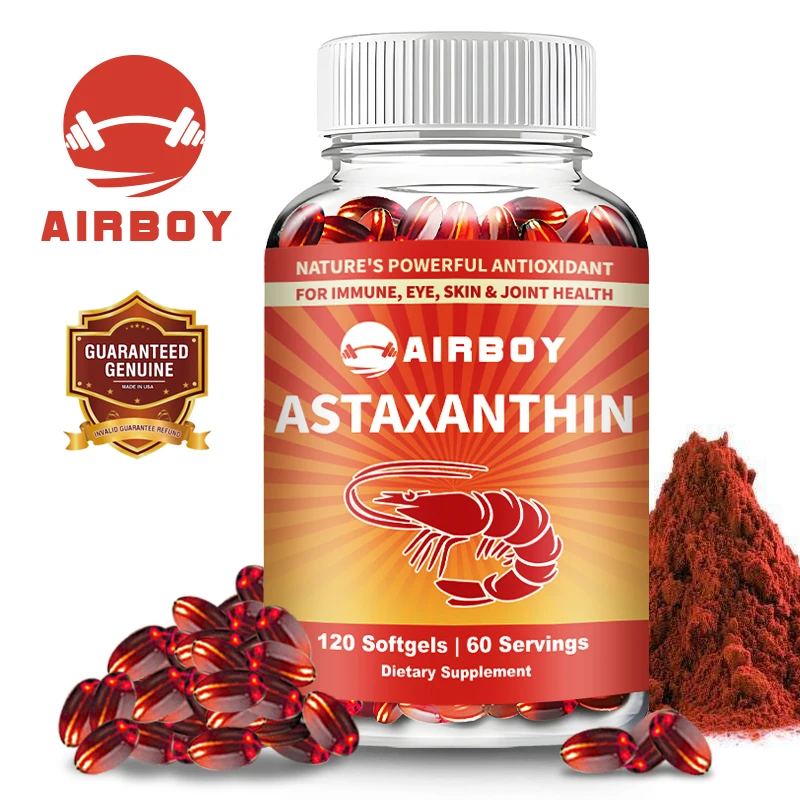 Astaxanthin - Premium Antioxidant Supplement That Supports Eye, Skin, Joint and Immune System Health
Astaxanthin - Premium Antioxidant Supplement That Supports Eye, Skin, Joint and Immune System Health