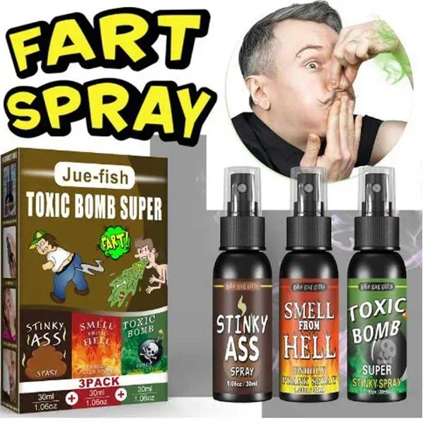 

Novelty Fart Gag Prank Joke Spray Stinky Ass Toxic Bomb Smelly Stinky Gas Smell From Hell
