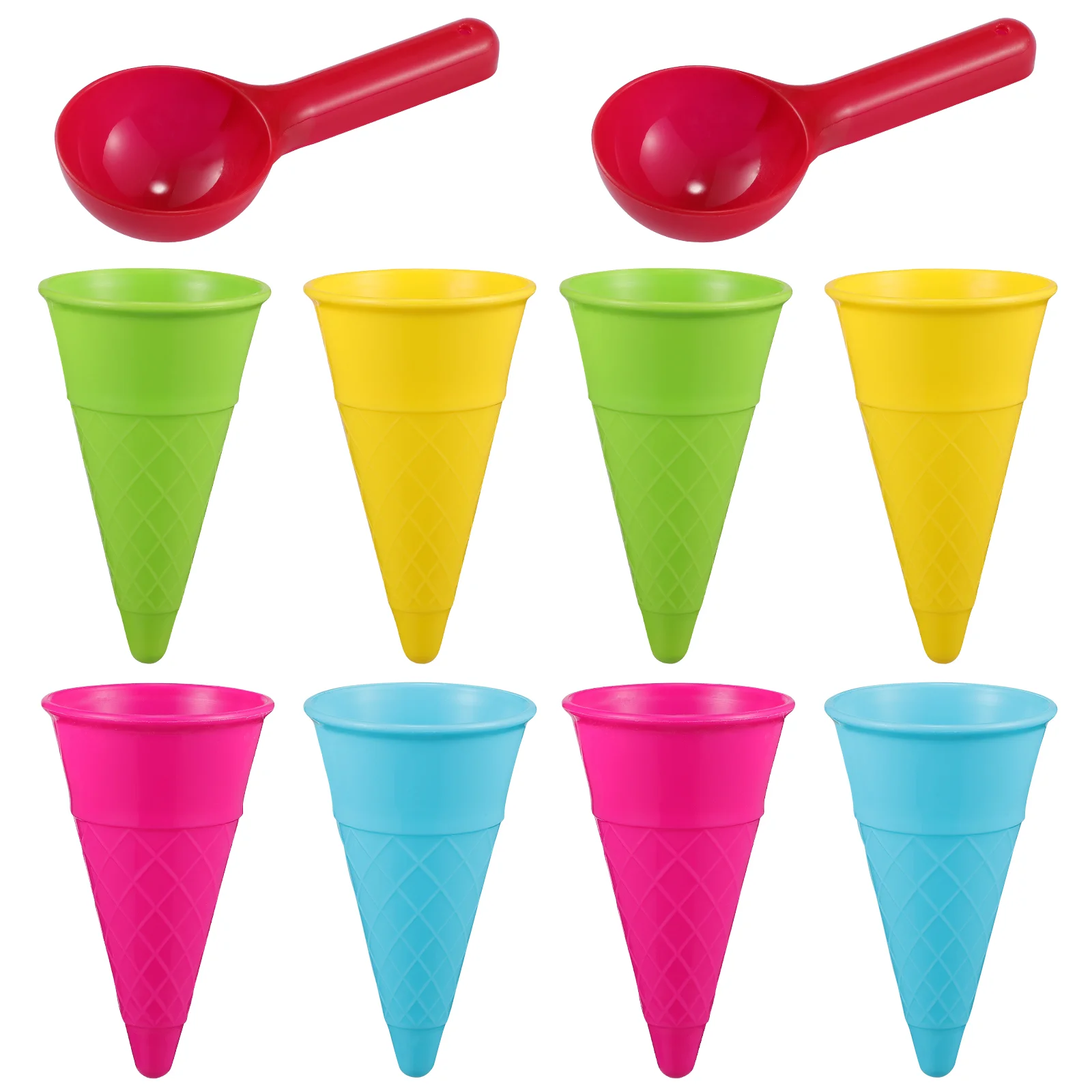 

Toyandona Play House Beach Ice Cream Cone Scoop Set (random Color 5pcs/pack) 2 Packs for Sale Sand Playing with Children