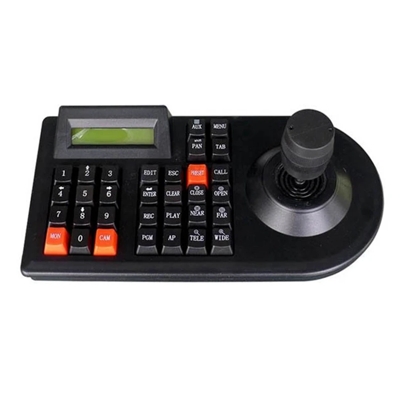 3D Joystick PTZ Keyboard Pan Tilt Zoom Controller For Analog CCTV PTZ Dome Cameras RS485 Control Keyboard-EU Plug Easy Install
3D Joystick PTZ Keyboard Pan Tilt Zoom Controller For Analog CCTV PTZ Dome Cameras RS485 Control Keyboard-EU Plug Easy Install