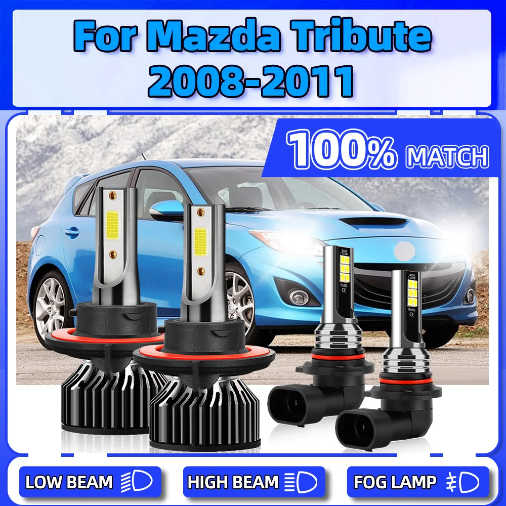 LED Headlight 6000K Fog Lights 40000LM Turbo Car Lamps 240W CSP Chips Auto Headlamps For Mazda Tribute 2008 2009 2010 2011
LED Headlight 6000K Fog Lights 40000LM Turbo Car Lamps 240W CSP Chips Auto Headlamps For Mazda Tribute 2008 2009 2010 2011