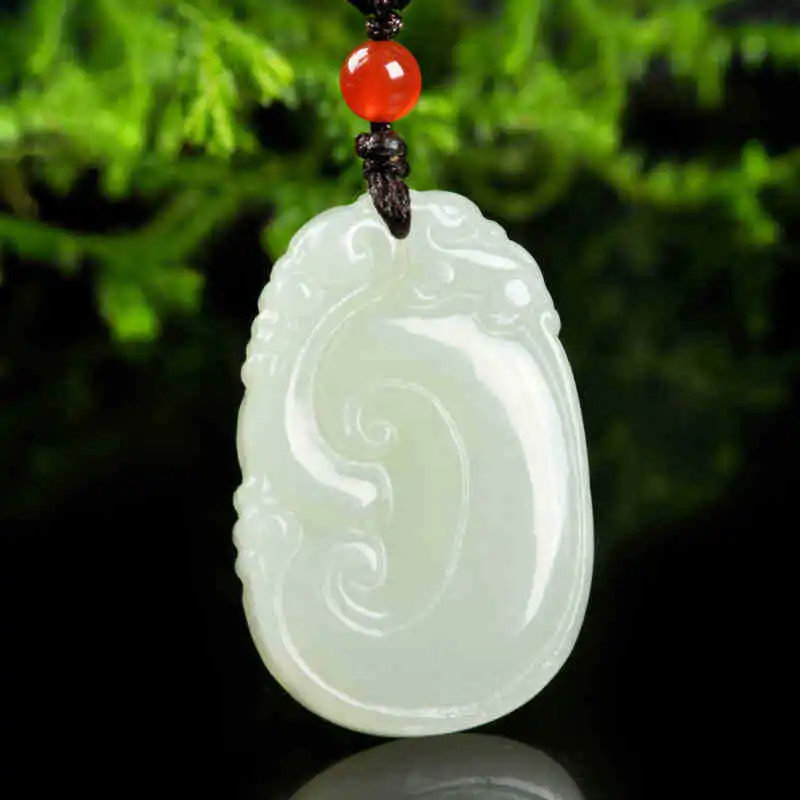 

Men's and Women's Mascot Ruyi Jade Pendant Natural Jade Wholesale with Certificate Hetian Jade White Jade Ruyi Pendant