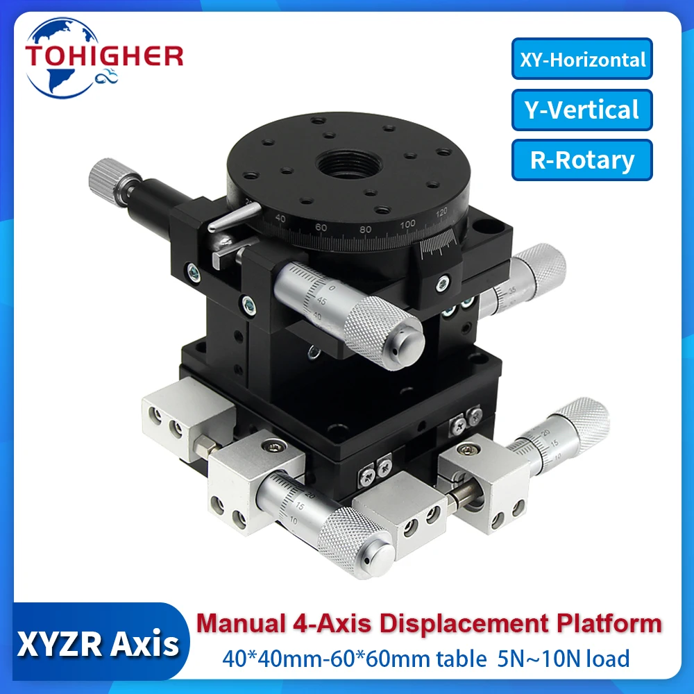 XYZR Axis Manual Mini Displacement Platform High Precision 40/60mm Micrometer Linear Stage XY/Z/R Axis for Machine Workshop
XYZR Axis Manual Mini Displacement Platform High Precision 40/60mm Micrometer Linear Stage XY/Z/R Axis for Machine Workshop