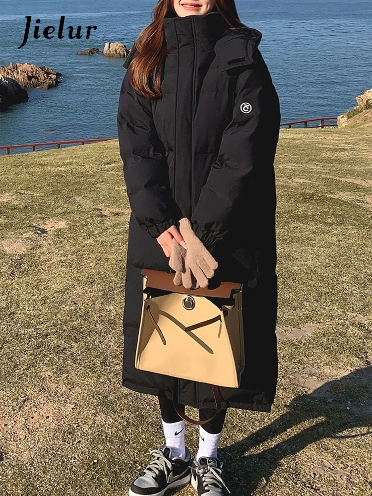 Khaki Winter Fashion Pockets Hooded Thick Female Parkas Korean Loose Solid Color Chic Zipper Women Parkas Long Down Coat
Khaki Winter Fashion Pockets Hooded Thick Female Parkas Korean Loose Solid Color Chic Zipper Women Parkas Long Down Coat