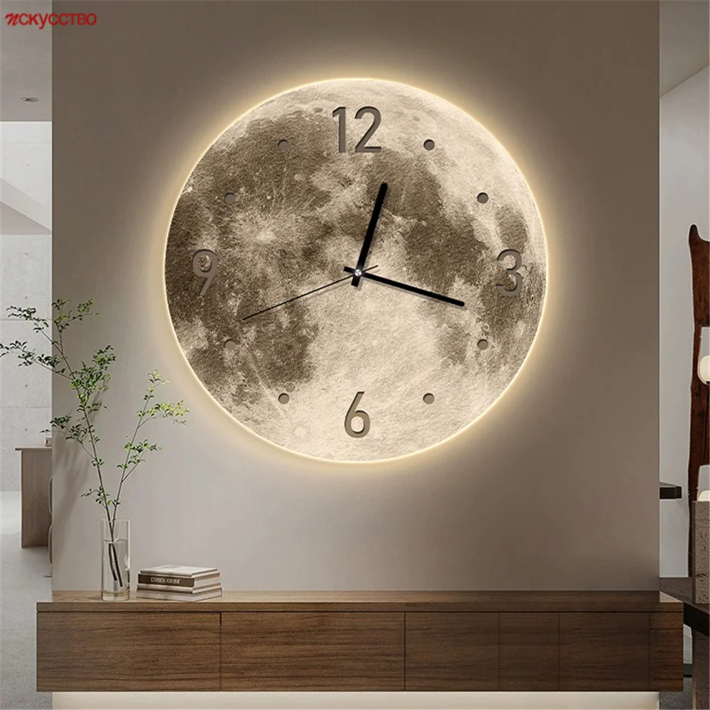 Internet Celebrity Fashion Moon Clock Wall Lamp Changeable Living Room Bedside Study Led Atmosphere Night Light Home Deco Luster
Internet Celebrity Fashion Moon Clock Wall Lamp Changeable Living Room Bedside Study Led Atmosphere Night Light Home Deco Luster
