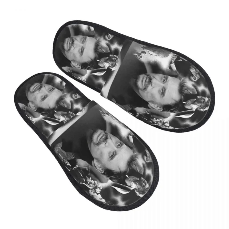 Retro Rock Johnny Hallyday Comfort Scuff With Memory Foam Slippers Women French France Singer Spa House Shoes
Retro Rock Johnny Hallyday Comfort Scuff With Memory Foam Slippers Women French France Singer Spa House Shoes