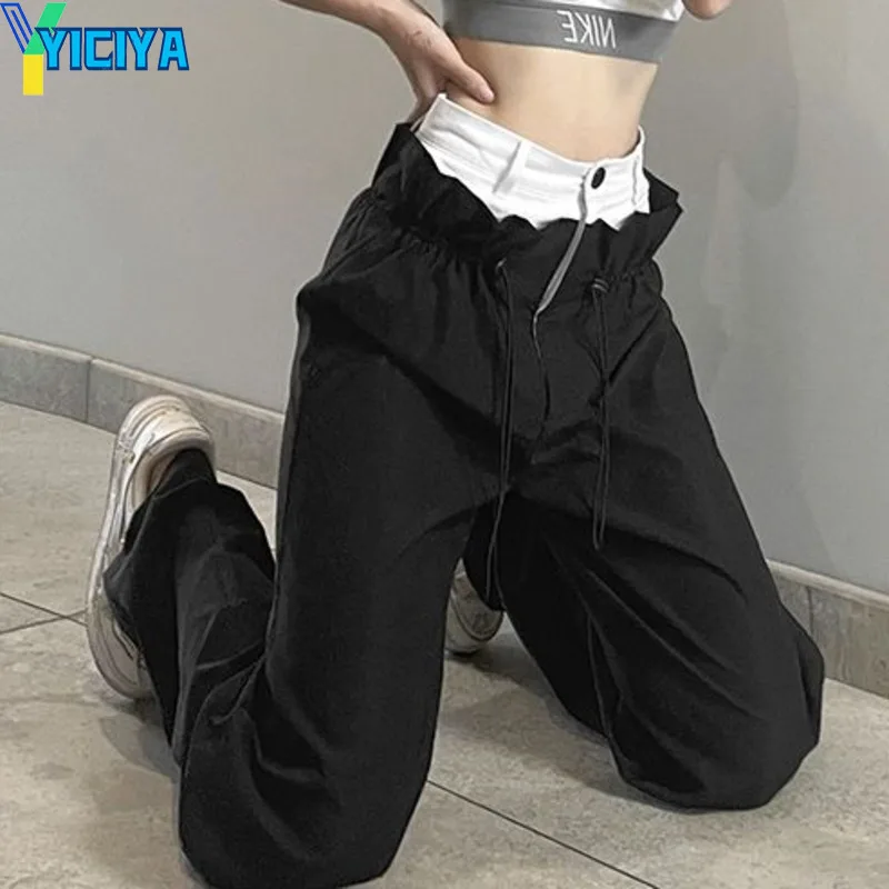 YICIYA y2k стиль брюки комбинированные парашютные брюки спортивные брюки прямые женские Длинные Мешковатые длинные брюки-карго новая одежда повседневные
YICIYA y2k стиль брюки комбинированные парашютные брюки спортивные брюки прямые женские Длинные Мешковатые длинные брюки-карго новая одежда повседневные
