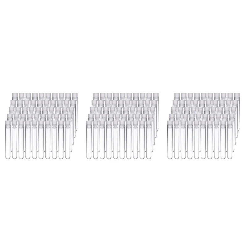 300Pcs Clear Plastic Test Tubes With White Screw Caps Sample Containers Bottles Push Caps 12X75mm
300Pcs Clear Plastic Test Tubes With White Screw Caps Sample Containers Bottles Push Caps 12X75mm