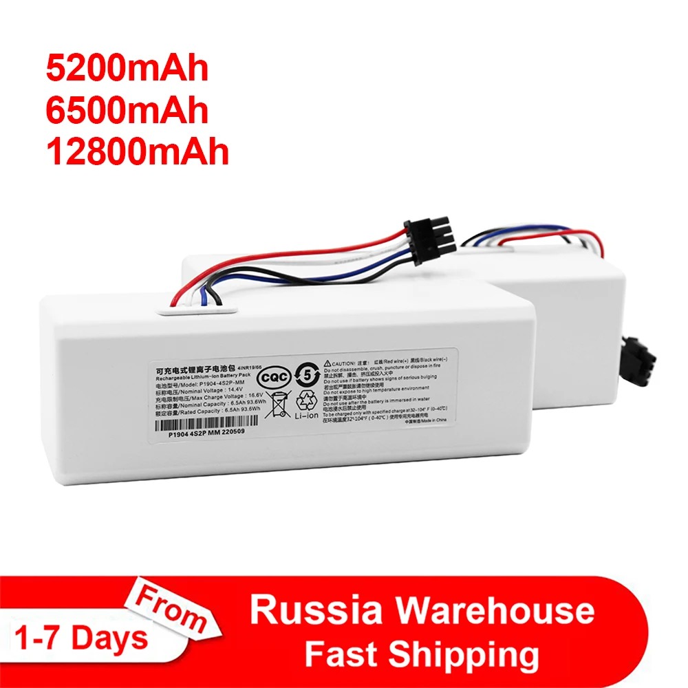 for Xiaomi Robot Battery 1C P1904-4S1P-MM Mijia Mi Vacuum Cleaner Sweeping Mopping Robot Replacement Battery G1
for Xiaomi Robot Battery 1C P1904-4S1P-MM Mijia Mi Vacuum Cleaner Sweeping Mopping Robot Replacement Battery G1