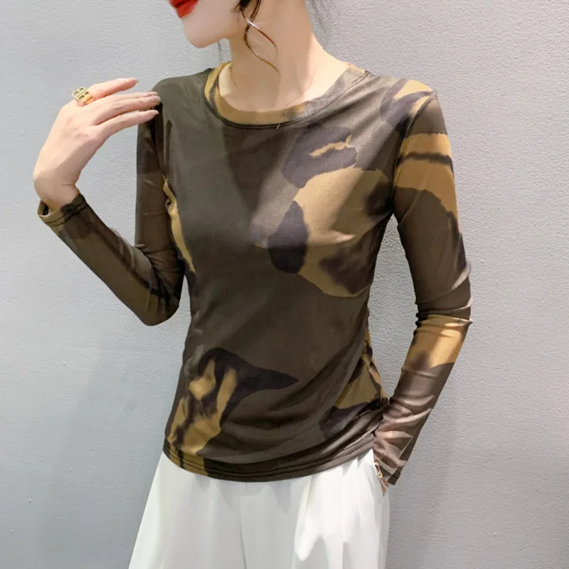 #8710 Vintage Long Sleeve T Shirt Women Round Neck Tie Dye Mesh Streetwear Tshirt Long Sleeve Slim Women's Tee Shirt Spring 2023
#8710 Vintage Long Sleeve T Shirt Women Round Neck Tie Dye Mesh Streetwear Tshirt Long Sleeve Slim Women's Tee Shirt Spring 2023