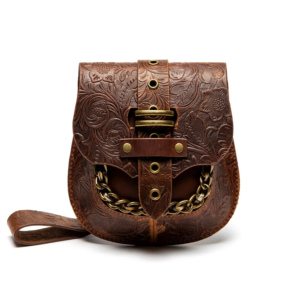 New Steam Punk Women's Shoulder Bag European and American Vintage Crossbody Bag Chain Embossed Shell Bag
New Steam Punk Women's Shoulder Bag European and American Vintage Crossbody Bag Chain Embossed Shell Bag