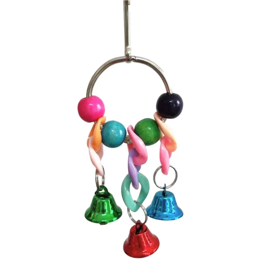 Birds Pet Supplies Parrot Bell Toys Creative Swing Bird Cage Decoration Parrot Toys Handmade Colorful Bell Wooden Bead Bird Toy
Birds Pet Supplies Parrot Bell Toys Creative Swing Bird Cage Decoration Parrot Toys Handmade Colorful Bell Wooden Bead Bird Toy