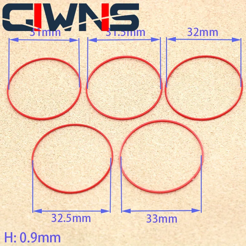 Watch Accessories Red Waterproof Ring Set Bottom Cover Sealing Rubber Ring 31-33mm For Longines For Tissot For CK Parts tools
Watch Accessories Red Waterproof Ring Set Bottom Cover Sealing Rubber Ring 31-33mm For Longines For Tissot For CK Parts tools