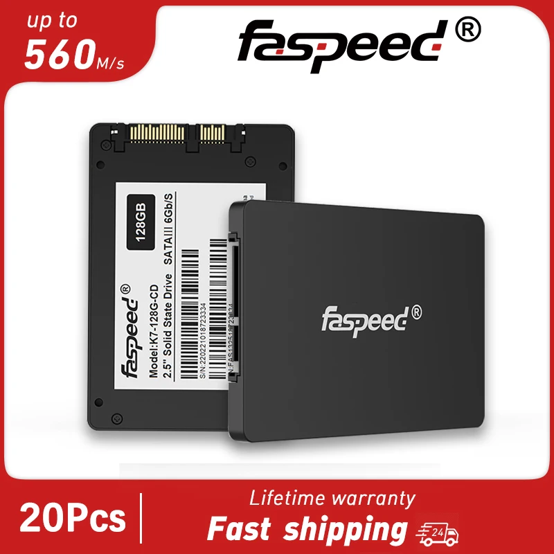 

20Pcs Faspeed SATA3 2.5 SSD 1TB 512GB Solid State Disk 256GB Hard Drive 128GB 2TB 1 TB Internal SATA 3 HDD For Desktop Laptop PC