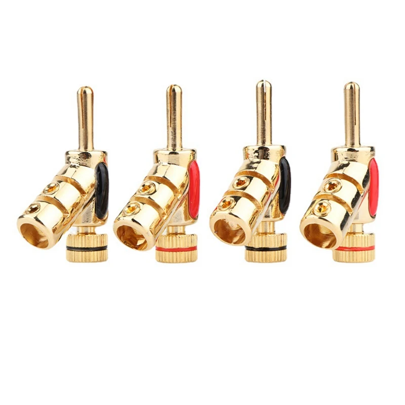4 PCS Banana Plug Gold & Black & Red Copper + Gold Plating Locking Banana Plug Connector HIFI Jack Audio Adapter
4 PCS Banana Plug Gold & Black & Red Copper + Gold Plating Locking Banana Plug Connector HIFI Jack Audio Adapter
