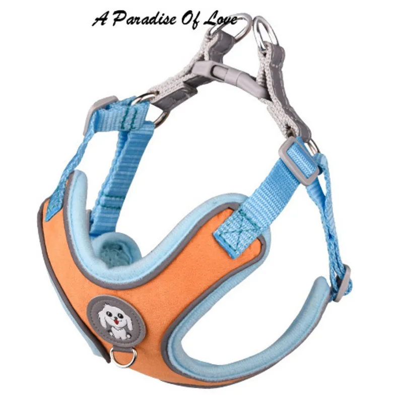 

Breathable Reflective Pet Chest Strap Small and Medium-sized Anti Loosening Traction Rope Vest Style Dog Leash Collars Harnesses