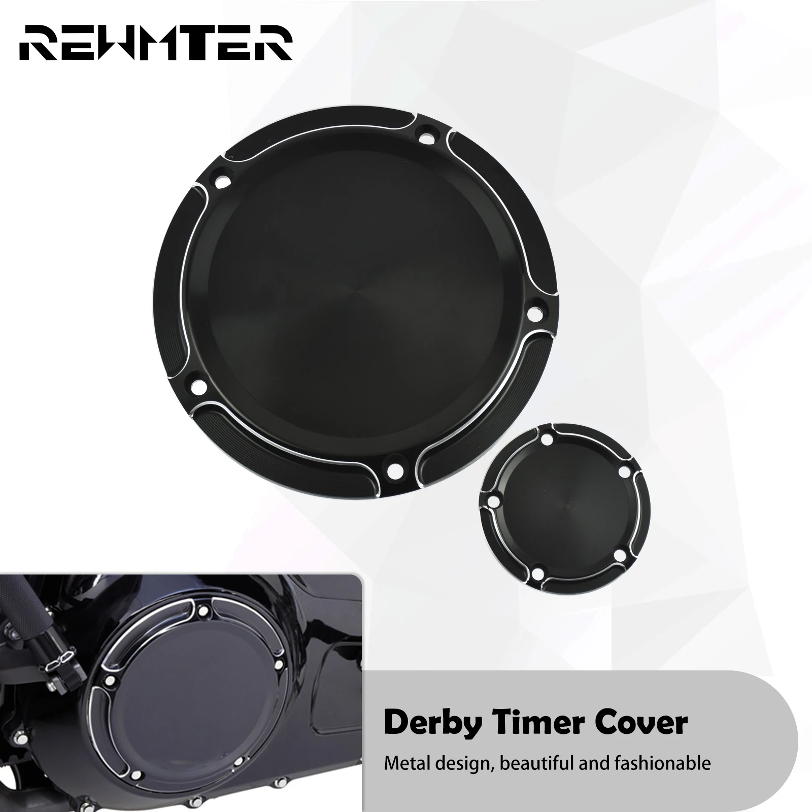 

Motorcycle Derby Cover Timer Timing Cover For Harley Touring Road King Street Glide FLHR FLHT Softail Fat Boy Lo Dyna Softail FL