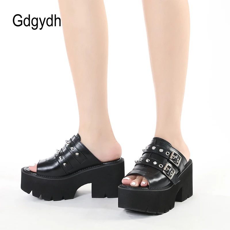 Gdgydh/босоножки на высоком массивном каблуке для женщин; Босоножки с открытым носком на каблуке; Милые туфли без застежки; Босоножки с ремешком и пряжкой; Цвет Черный; Кожаные туфли размера плюс
Gdgydh/босоножки на высоком массивном каблуке для женщин; Босоножки с открытым носком на каблуке; Милые туфли без застежки; Босоножки с ремешком и пряжкой; Цвет Черный; Кожаные туфли размера плюс