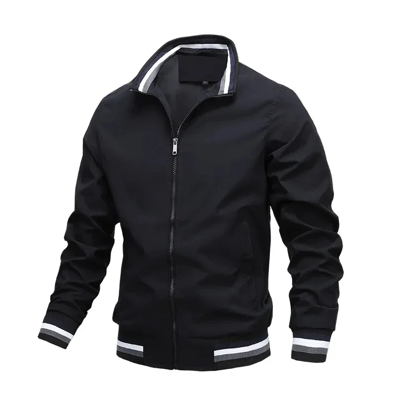 

2024 nwe Spring Bomber Jacket Men's Tide Bump Color Coat Casual Group Waterproof Sunscreen Casual Sports Jacket M-4XL