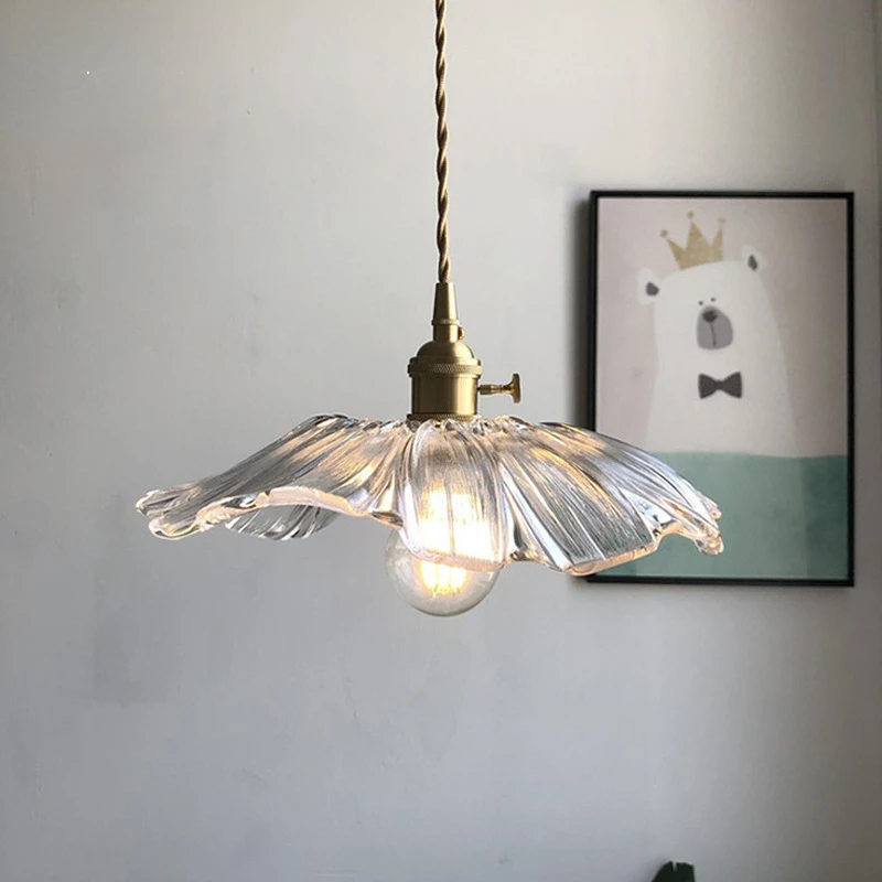Modern Glass Pendant Light for Bedroom Kitchen Dining Room Hanging Lamp Flower Luminaire Chandelier Nordic Lighting Cafe Bar
Modern Glass Pendant Light for Bedroom Kitchen Dining Room Hanging Lamp Flower Luminaire Chandelier Nordic Lighting Cafe Bar