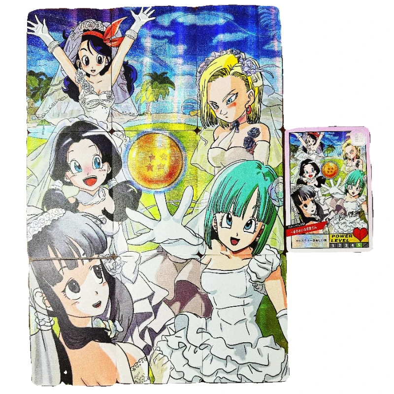 10pcs/set Dragon Ball anime game peripheral DIY sexy beauty wedding dress wedding puzzle flash card boy collectible toy gift
10pcs/set Dragon Ball anime game peripheral DIY sexy beauty wedding dress wedding puzzle flash card boy collectible toy gift