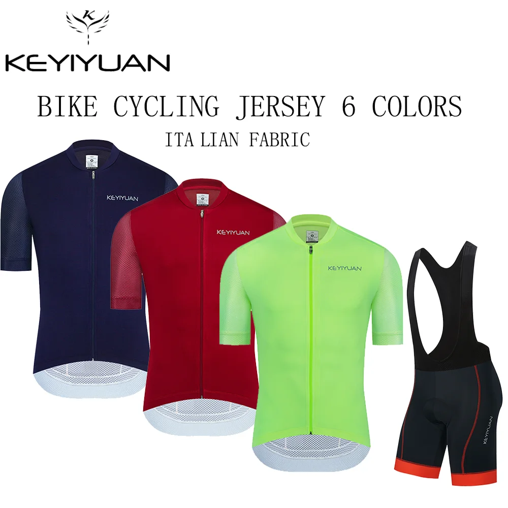 KEYIYUAN 2022 High Quality Men Short Sleeve Cycling Jersey Set Bike Wear Bicycle Cycling Clothing Suit Camisa Ciclismo Masculino
KEYIYUAN 2022 High Quality Men Short Sleeve Cycling Jersey Set Bike Wear Bicycle Cycling Clothing Suit Camisa Ciclismo Masculino