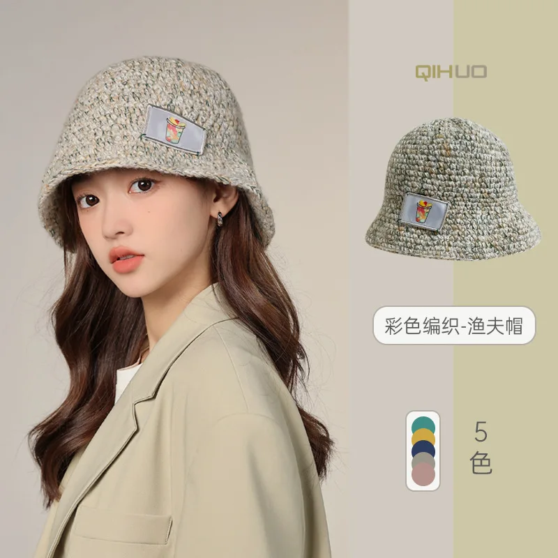 Cloth Label Knitted Fisherman Hat Women's Dome Casual All-Match Autumn and Winter Warm Wool Hat Winter Earflaps Windproof Hat
Cloth Label Knitted Fisherman Hat Women's Dome Casual All-Match Autumn and Winter Warm Wool Hat Winter Earflaps Windproof Hat