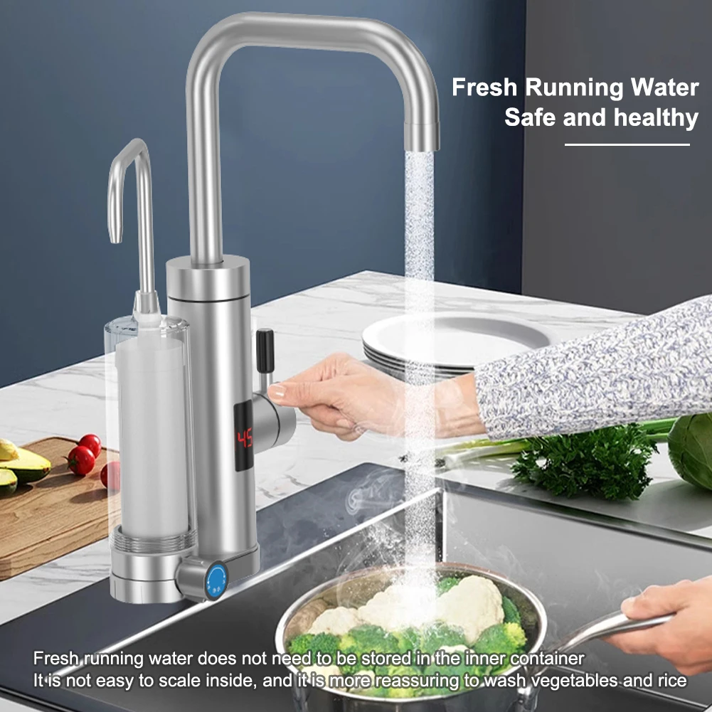 3300W Electric Hot Water Heater Filter Faucet Fast Heating 5-Stage Water Filter with Temp Digital Display for Kitchen Bathroom
3300W Electric Hot Water Heater Filter Faucet Fast Heating 5-Stage Water Filter with Temp Digital Display for Kitchen Bathroom