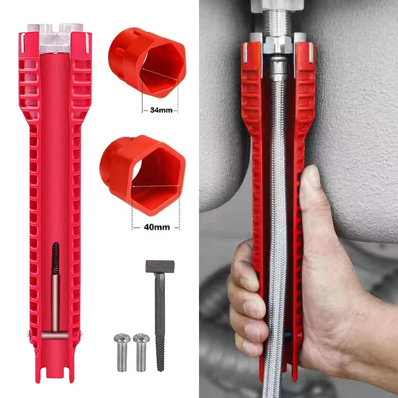 8 In 1 Antislip Plumber Key Repair Plumbing Tool Flume Sink Wrench Tools English Key Plumbing Pipe Wrench Bathroom Tool Sets
8 In 1 Antislip Plumber Key Repair Plumbing Tool Flume Sink Wrench Tools English Key Plumbing Pipe Wrench Bathroom Tool Sets