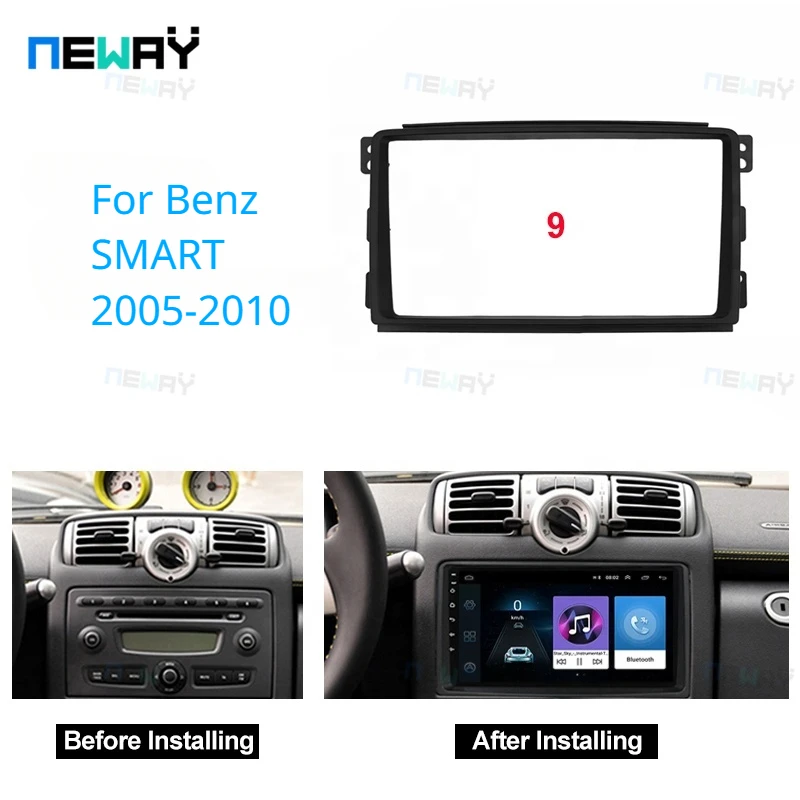 9-дюймовая Автомобильная панель для Mercedes Benz SMART 2005-2010, аксессуары для освещения, автомобильная рамка, наборы для приборной панели
9-дюймовая Автомобильная панель для Mercedes Benz SMART 2005-2010, аксессуары для освещения, автомобильная рамка, наборы для приборной панели