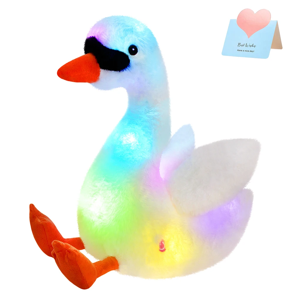 Big Swan Doll Toys Stuffed Animals with LED Light White Swan toys Throw Pillows Toy Birthday Gift for Girls Kids Soft Plush Toys
Big Swan Doll Toys Stuffed Animals with LED Light White Swan toys Throw Pillows Toy Birthday Gift for Girls Kids Soft Plush Toys