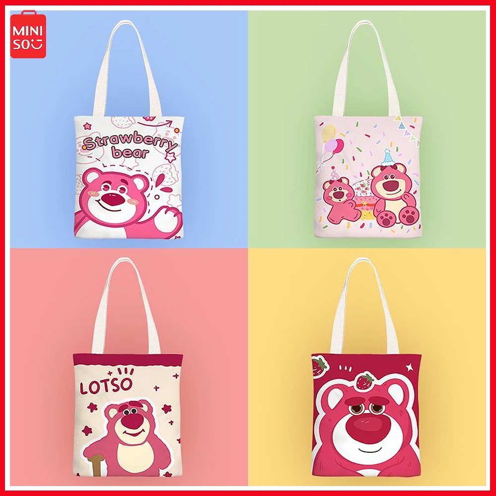 Miniso Lotso Animation Small Fresh Large Capacity Kawaii Canvas Bag Shoulder Simple Casual Student Class Bag New Birthday Gift
Miniso Lotso Animation Small Fresh Large Capacity Kawaii Canvas Bag Shoulder Simple Casual Student Class Bag New Birthday Gift