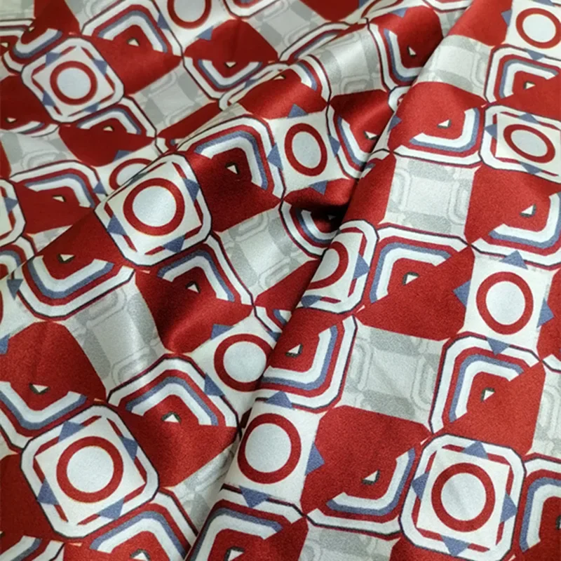 Stretch Silk Satin Fabric 108CM Wide 19MM 90% Silk & 10% Spandex Print Dress Summer Red Silk Fabric Y127
Stretch Silk Satin Fabric 108CM Wide 19MM 90% Silk & 10% Spandex Print Dress Summer Red Silk Fabric Y127