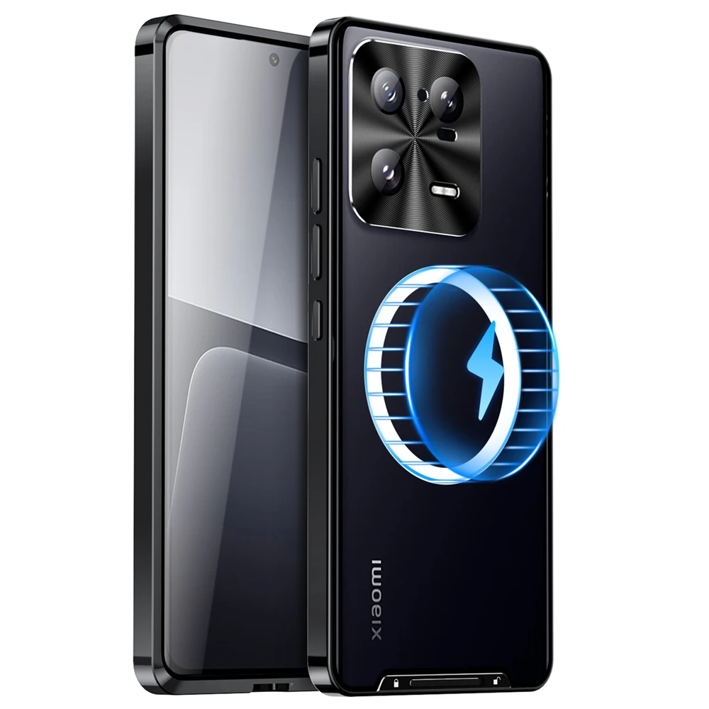 Magnetic Adsorption For MagSafe Case Xiaomi Mi 13 Pro Aluminium Alloy Metal Frame Anti-fall Armor Camera Protection Case mi 13
Magnetic Adsorption For MagSafe Case Xiaomi Mi 13 Pro Aluminium Alloy Metal Frame Anti-fall Armor Camera Protection Case mi 13