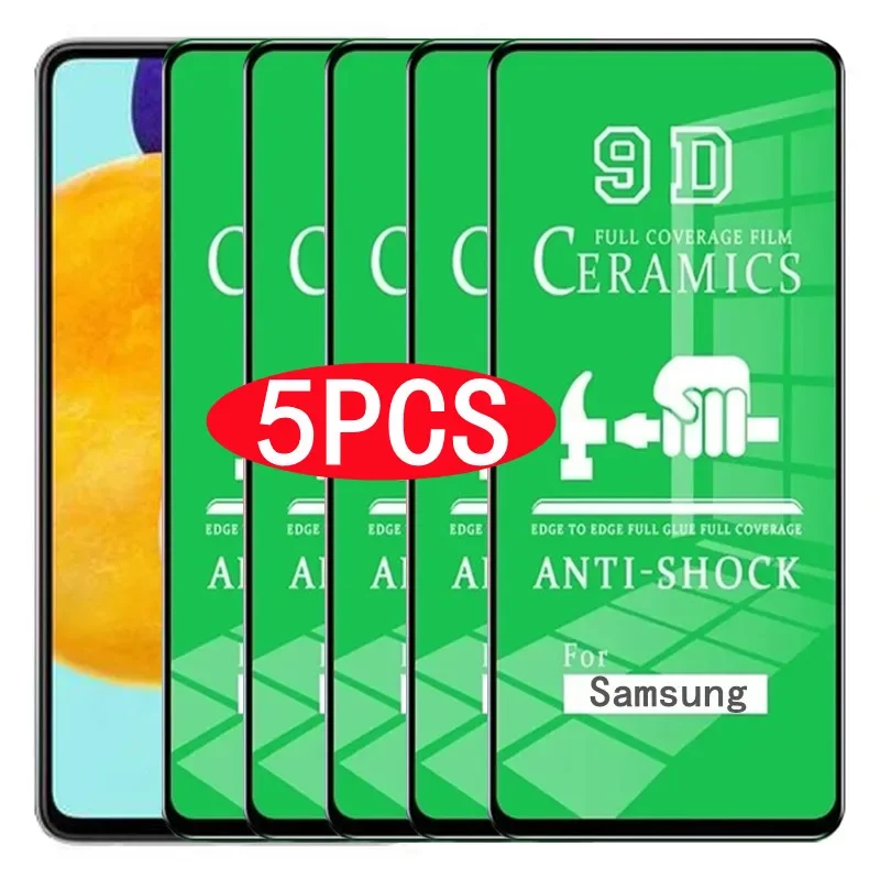 

5Pcs Soft Ceramic Film for Samsung Galaxy A54 A13 A53 A34 A14 A52 A12 A33 A23 A32 A51 A52S A73 A72 A03 A30A50 Screen Protector