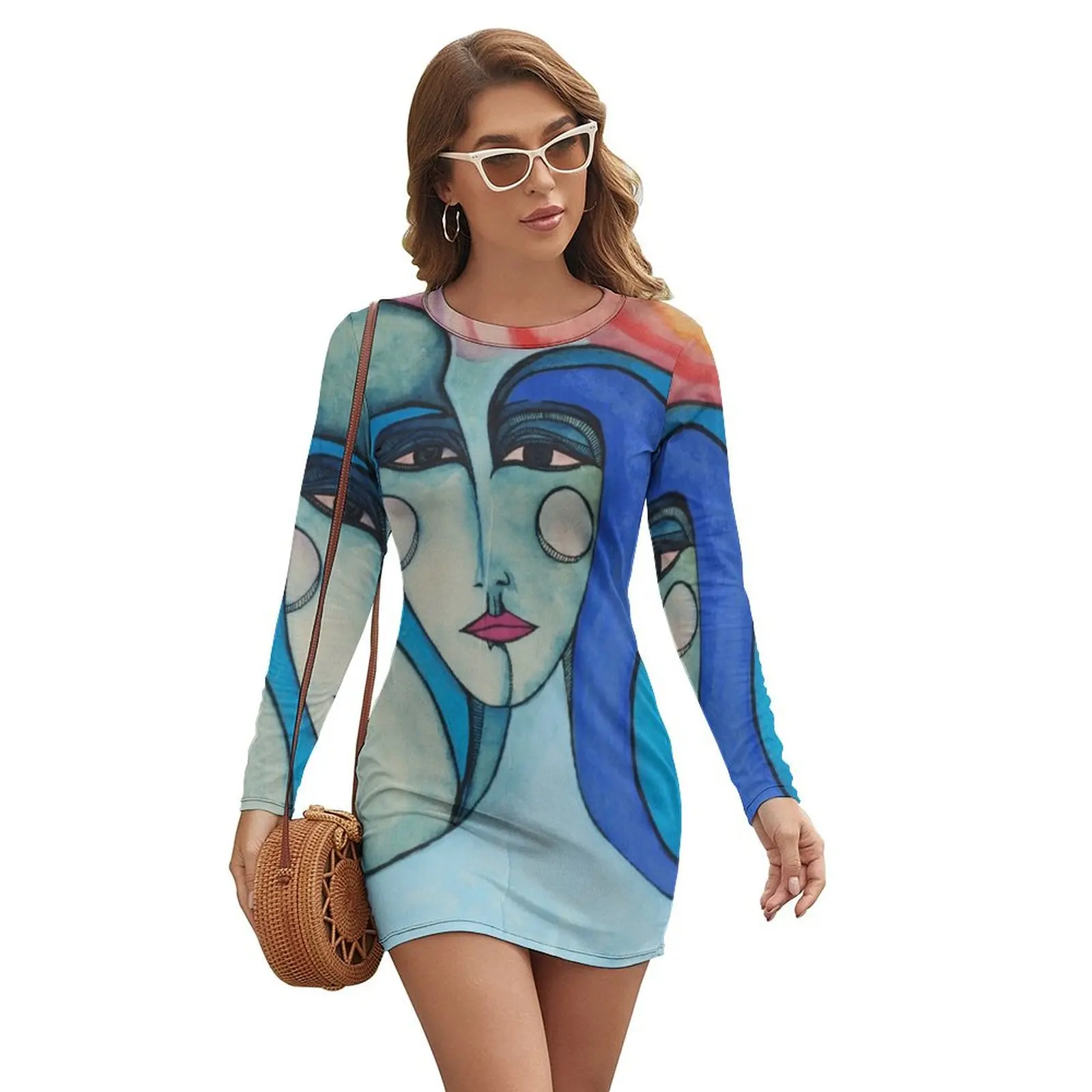 Mujer Azul Long-sleeved Dress dress korean style luxury woman evening dress women long dresses
Mujer Azul Long-sleeved Dress dress korean style luxury woman evening dress women long dresses