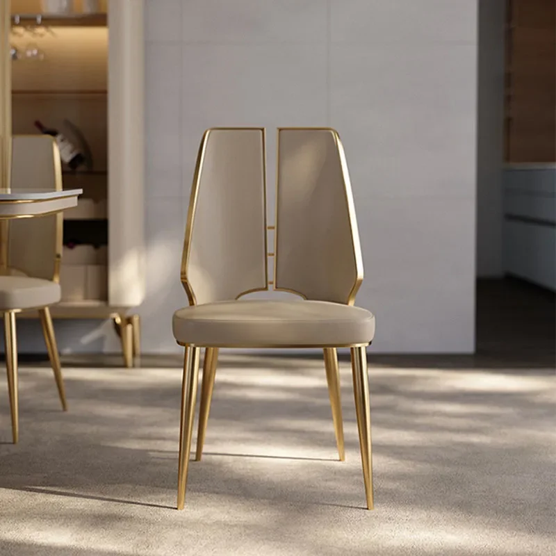 Minimalist Design Gold Leg Genuine Leather Dining Chair Top Quailty Lounge Make Up Chair Bedroom Cadeiras De Jantar Furniture
Minimalist Design Gold Leg Genuine Leather Dining Chair Top Quailty Lounge Make Up Chair Bedroom Cadeiras De Jantar Furniture