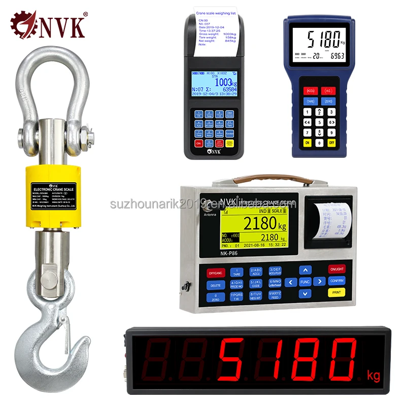 NVK OCS5T Weighing Hanging Scale 3000kg Electronic Wireless 10ton Digital Crane Scale 3ton Industry Hook Hoist Scale 2000kg 1ton
NVK OCS5T Weighing Hanging Scale 3000kg Electronic Wireless 10ton Digital Crane Scale 3ton Industry Hook Hoist Scale 2000kg 1ton